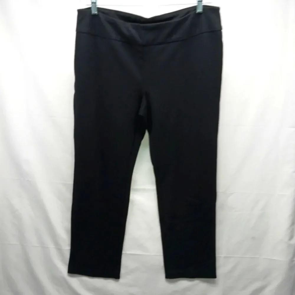 Wonderly Stretch Trouser Pants. Pull Up. Black. Woman's XL. Career Pants........